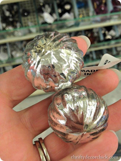 mercury glass knobs