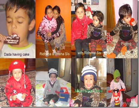 manyaa 1st birthday