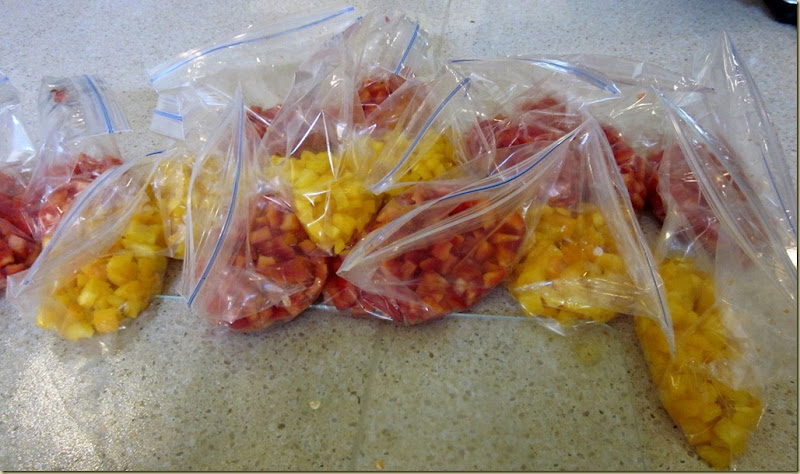 red peppers bags