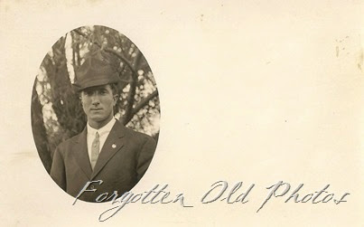 Cyko Postcard man with hat Dorset 1