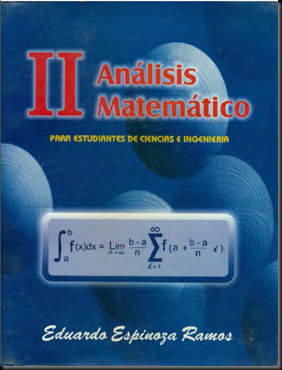 ANÁLISIS MATEMÁTICO II - ESPINOZA RAMOS
