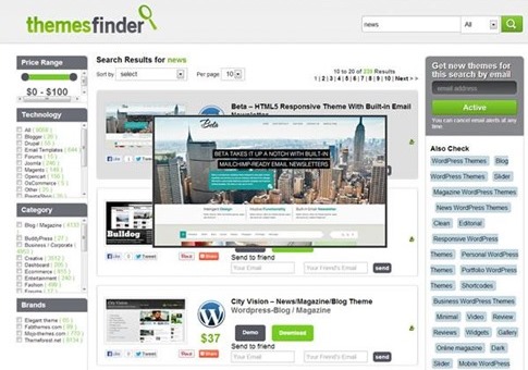 Themes Finder - bajar plantillas