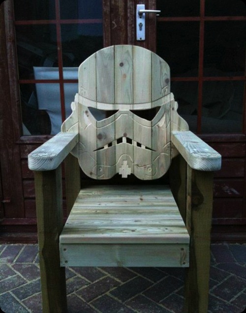 star wars wooden chair