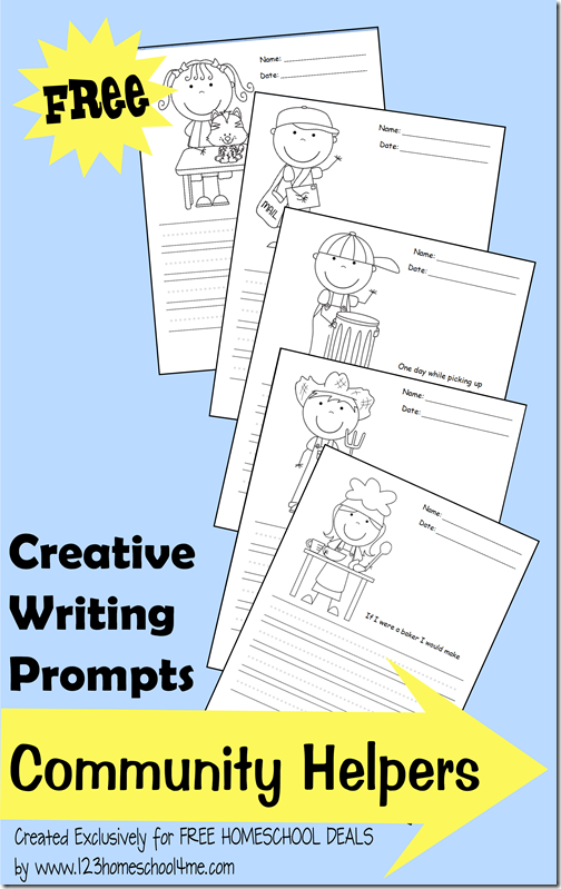 creative writing prompts: community helpers