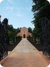 Walk up to the Chapel entrance
