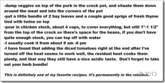 2nd page, Krissy's Crock Pot Pork recipe
