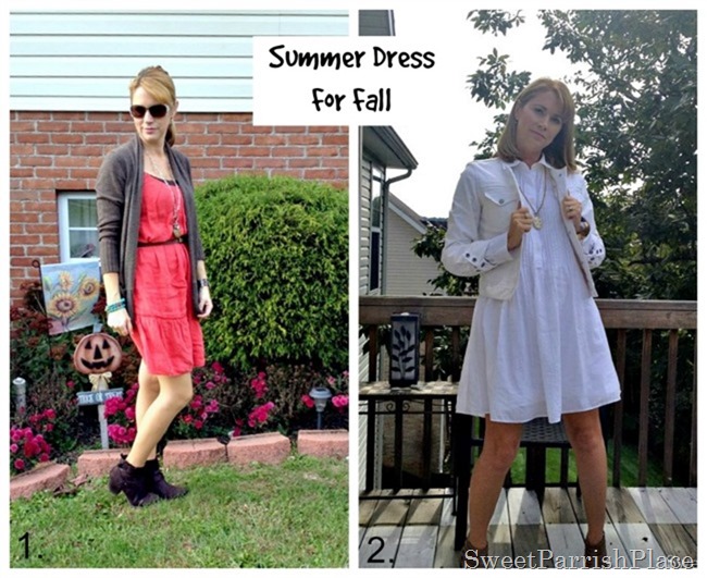 Summer dress for fall