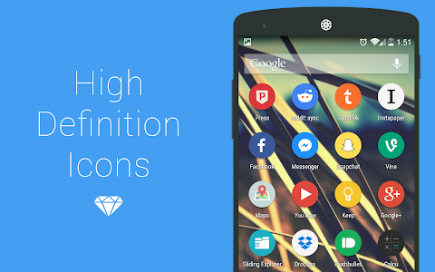 Screenshot Gem Flat CM12 Theme v2.5.1