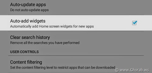 Android Auto-add Widgets
