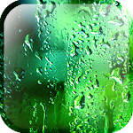 Green Rain Droplets LWP Apk