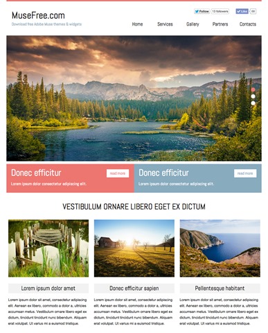 Adobe Muse Business Template