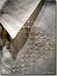 linen shirt detail