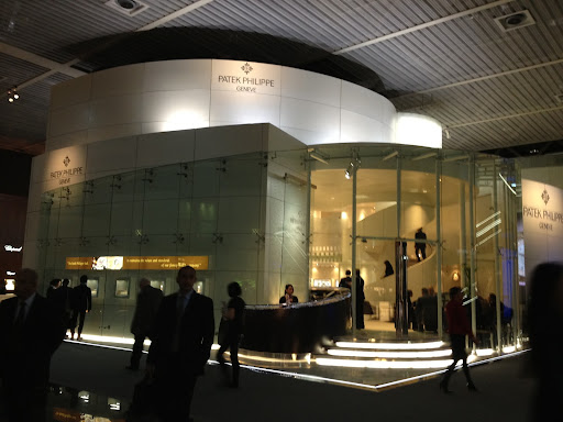 Patek Philippe's area was equally impressive all glass facade and spiral