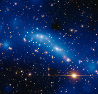 mapa da massa do aglomerado de galáxias MCS J0416.1-2403