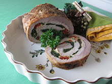 Christmas Pork Roulade Roast with Boursin