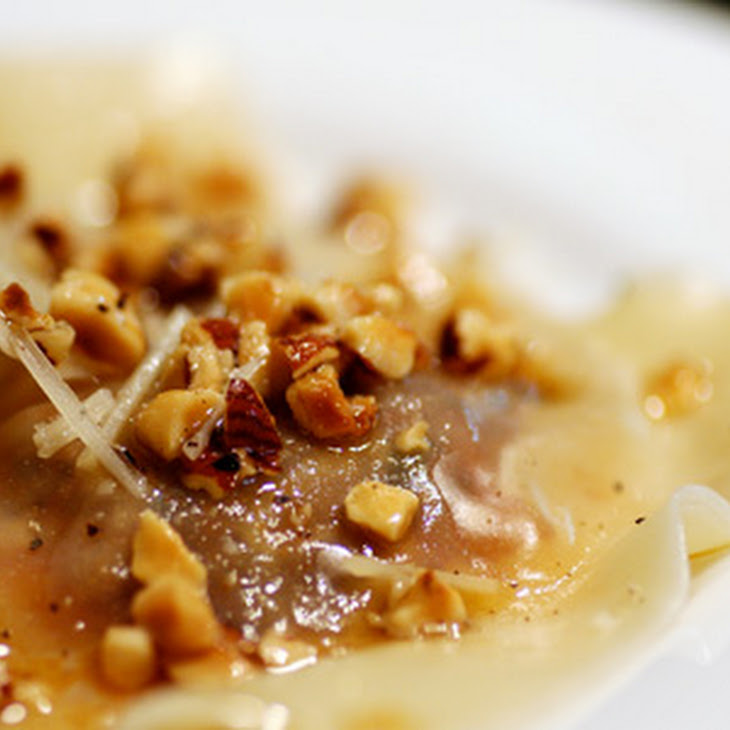 Ravioli Yummly Recipe mushroom  recipe Mushroom video Sauce Wild with Butter Hazelnut ravioli