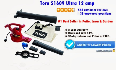 Toro 51609 Ultra 12 amp Variable Speed up to 235 Electric Blower Vacuum with Metal Impeller