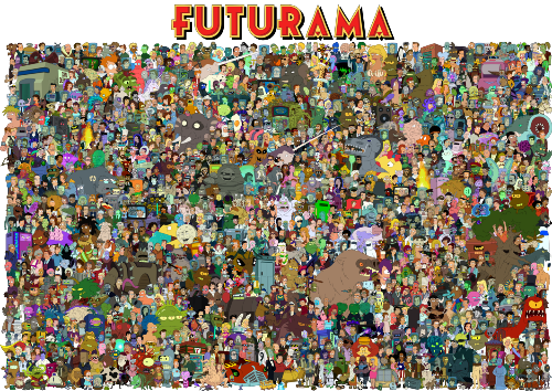 The cast of futurama by unrellius d6kos9j 500