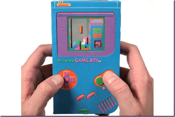 Arte-Recortes-Papel-Eletrônicos-Game-Boy