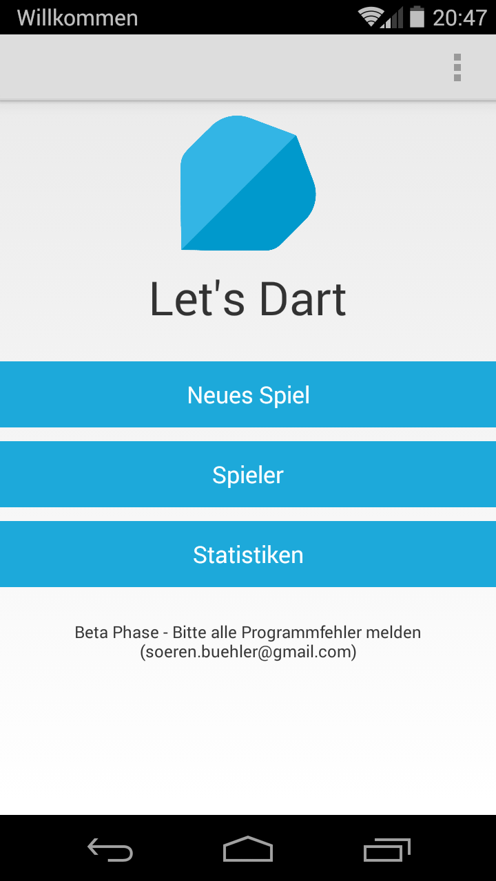 Lets Dart Scoreboard Screen 1