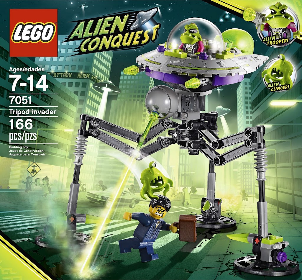 bricker - 组装玩具,来自 lego 7051 tripod invader