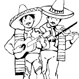 DIBUJOS DE MARIACHIS PARA COLOREAR