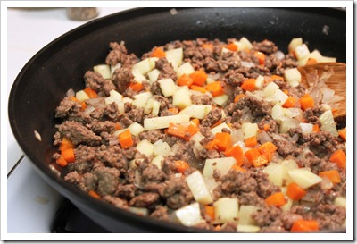 Beef picadillo chiles rellenos