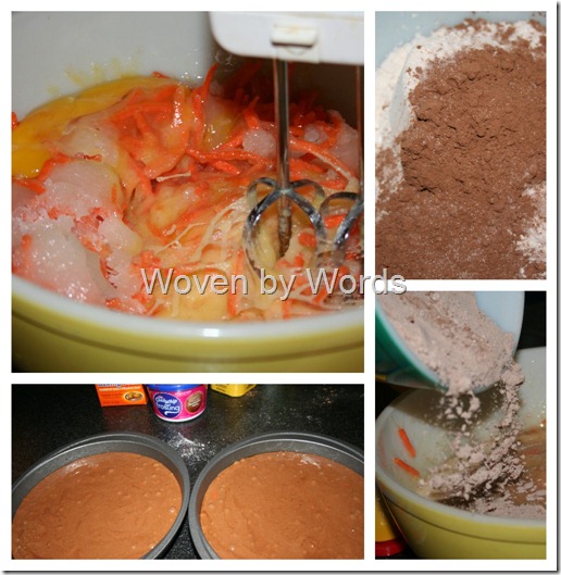 Chocolate Carrot Cake Collage