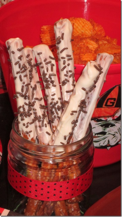 Chocolate Covered Pretzel Sticks