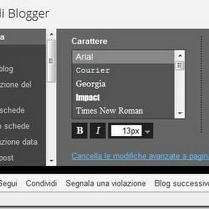 Come personalizzare i caratteri di un blog su Blogger con @font-face.