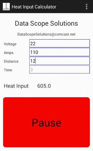 Heat Input Calculator