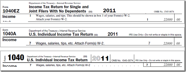 Taxes - 1040 W-2