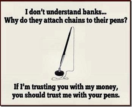 banking and pens