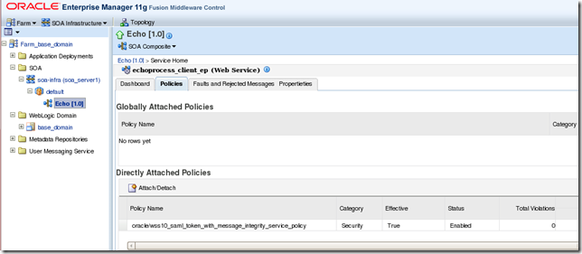 OWSM_Policy in SOA