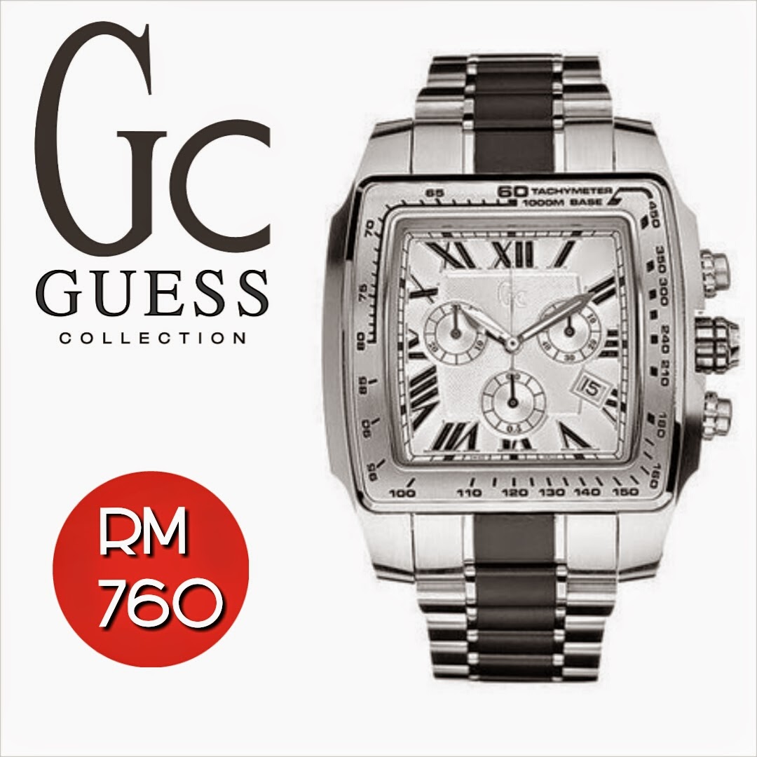 GC (GUESS COLLECTION) Chronograph Tachymeter Men's Watch I41003G1 SOLD OUT! SHANTEK COLLECTION