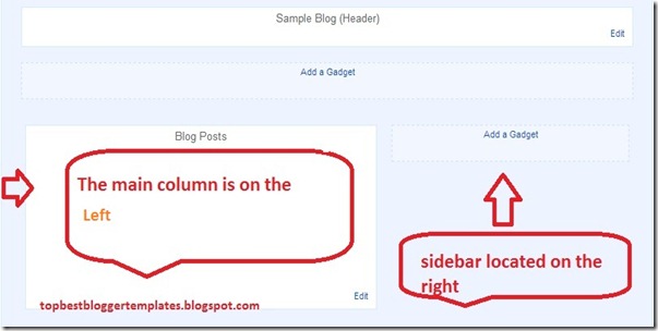 How To Changing the Sidebar Position & Main Post In Blogger Template 1