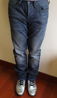 2013年7月购入 Evisu Indigo Regular Slim Fit+ Dr Martens Silver Sneaker