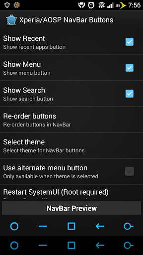 Xperia AOSP NavBar Buttons