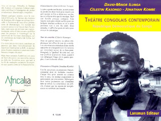 Les deux couvertures du livre "Théatre Congolais Contemportain" co-écrit par David-Minor Ilunga, Célestin Kasongo et Jonathan Kombe. Radio Okapi