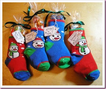 Baby Socks Christmas Stocking Treat Favor