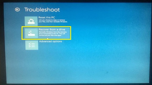 phục hồi Windows 10 từ USB/DVD phục hồi