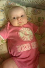 Sammi June 2013 in Red Sox outfit