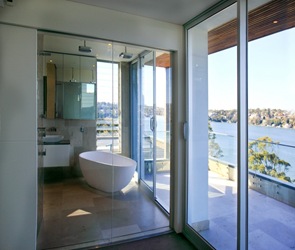 baño moderno baño-moderno-Casa-Kangaroo-Point-de-DMJ-Design-Studio