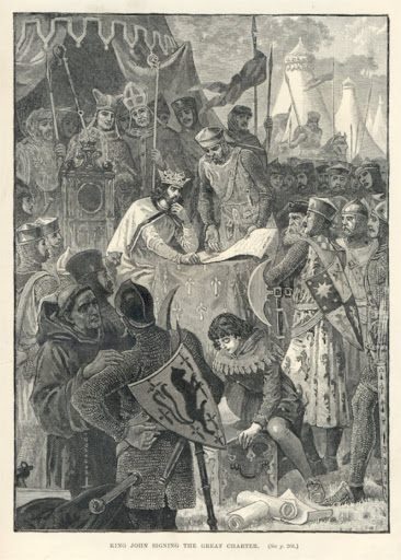 King John signing