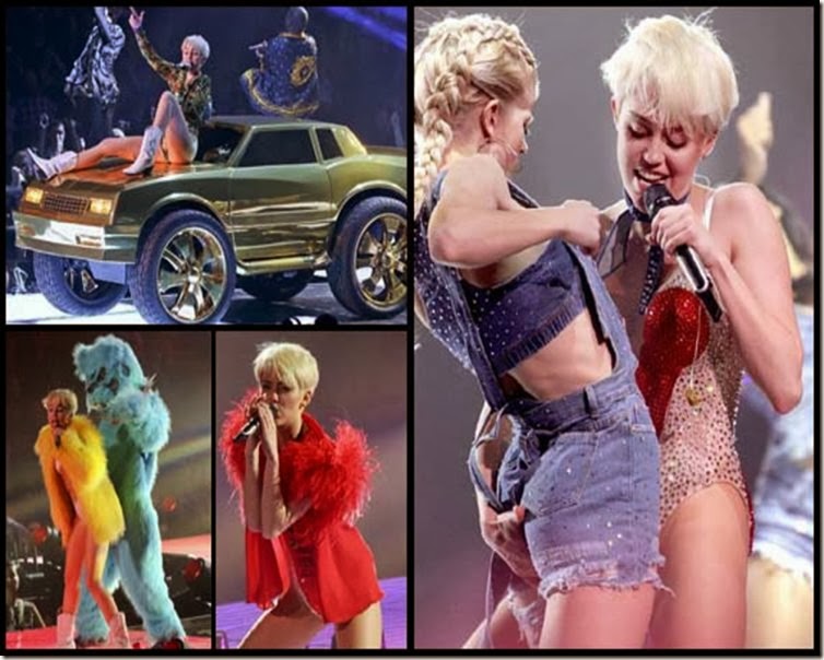 Miley Cyrus 2014 Bangerz Tour Weird Photos (5)