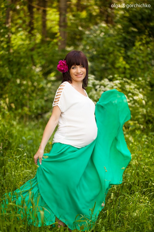 Летняя фотосессия беременности, Илона. Детский фотограф Ольга Горчичко, Гродно