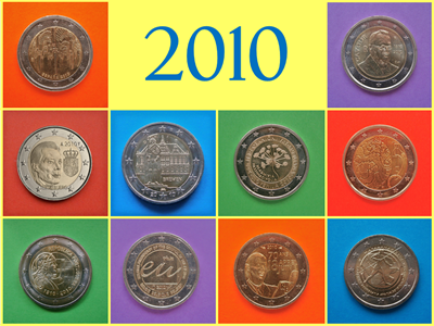 2010 monedas conmemorativas de 2 Euros