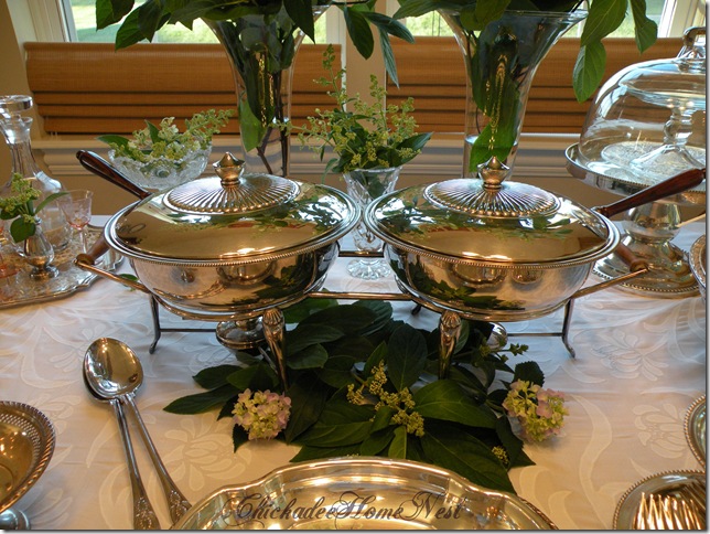or bridal table, double chafing dish 4