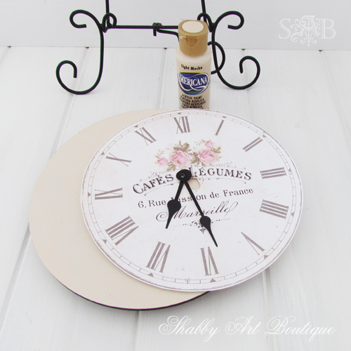 Shabby Art Boutique French clock 3