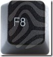 F8 button on keyboard